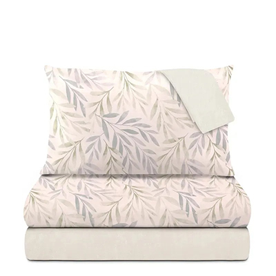 Completo letto matrimoniale in cotone verde Allison