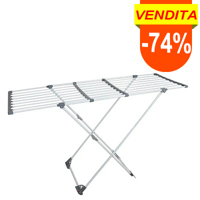 Stendibiancheria estensibile grigio, 108 - 190x94x57 cm